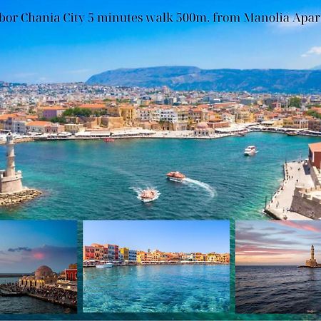 Center Manolia Dream 1 Bedroom Apartment 100M Away From The Beach Ханья Экстерьер фото